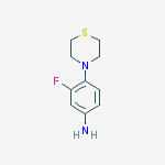 Benzenamine, 3-fluoro-4-(4-thiomorpholinyl)-结构式