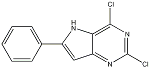 Structure of 2,4-dichloro-6-phenyl-5H-pyrrolo[3,2-d]pyrimidine