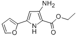 3-氨基-5-(呋喃-2-基)-1H-吡咯-2-甲酸乙酯结构式