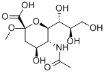 Structure of N-ACETYLNEURAMINIC ACID ALPHA-METHYLGLYCOSIDE