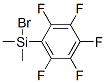 Structure of Bromodimethyl(pentafluorophenyl)silane