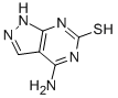 Structure of 4-AMINO-6-MERCAPTOPYRAZOLO[3,4-D]PYRIMIDINE