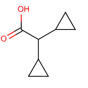 Structure of Cyclopropaneacetic acid, a-cyclopropyl-