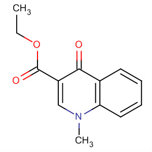 Structure of 3-Quinolinecarboxylic acid, 1,4-dihydro-1-methyl-4-oxo-, ethyl ester