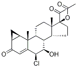 Structure of 6β-Chloro-7α-hydroxy-6,7-dihydro Cyproterone Acetate