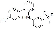 N-[[2-[[3-(三氟甲基)苯基]氨基]-3-吡啶基]羰基]甘氨酸结构式