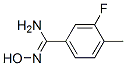 Structure of 3-FLUORO-4-METHYLBENZAMIDE OXIME
