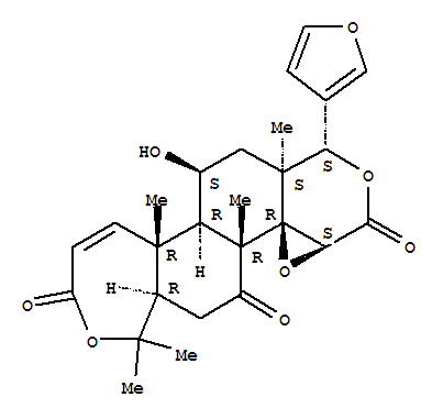 11α-Hydroxyobacunoic acid 3,4-lactone结构式