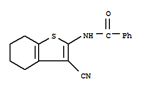benzamide, N-(3-cyano-4,5,6,7-tetrahydrobenzo[b]thien-2-yl)-结构式