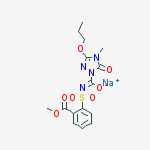 Sodium;(1z)-n-(2-methoxycarbonylphenyl)sulfonyl-4-methyl-5-oxo-3-propoxy-1,2,4-triazole-1-carboximidate结构式
