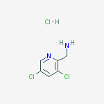 (3,5-dichloropyridin-2-yl)methanamine;hydrochloride结构式