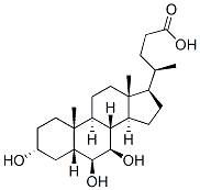 Structure of (3a,5b,6b,7b)-3,6,7-trihydroxy-Cholan-24-oic acid