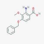 Structure of 2-Amino-3-methoxy-4-(phenylmethoxy)benzoic acid