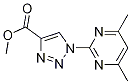 Methyl 1-(4,6-dimethylpyrimidin-2-yl)-1H-1,2,3-triazole-4-carboxylate结构式