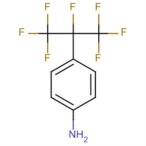 Structure of Benzenamine, 4-[1,2,2,2-tetrafluoro-1-(trifluoromethyl)ethyl]-
