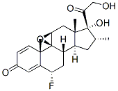 Structure of 9beta,11beta-epoxy-6alpha-fluoro-17,21-dihydroxy-16alpha-methylpregna-1,4-diene-3,20-dione