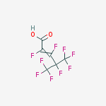 E-PERFLUORO(4-METHYLPENT-2-ENOIC ACID)结构式