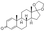1,4-Androstadien-3,17-dione 17-ethyleneketal结构式