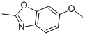 Structure of 6-methoxy-2-methylbenzoxazole