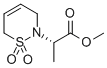 Structure of 2H-1,2-THIAZINE-2-ACETIC ACID, 3,6-DIHYDRO-ALPHA-METHYL-, METHYL ESTER, 1,1-DIOXIDE, (ALPHAS)