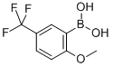 Structure of 2-METHOXY-5-TRIFLUOROMETHYLPHENYLBORONIC ACID