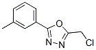 Structure of 2-(CHLOROMETHYL)-5-(3-METHYLPHENYL)-1,3,4-OXADIAZOLE