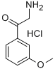 Structure of 2-(3-METHOXY-PHENYL)-2-OXO-ETHYL-AMMONIUM, CHLORIDE