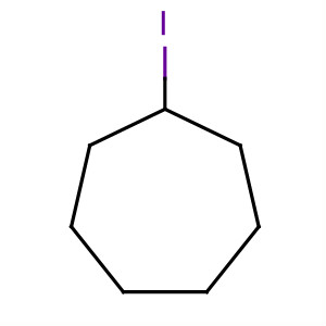 Structure of Cycloheptane, iodo-