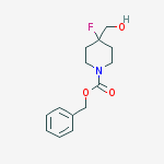 Structure of benzyl 4-fluoro-4-(hydroxymethyl)piperidine-1-carboxylate