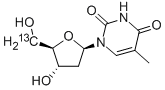 Structure of [5-13C]THYMIDINE