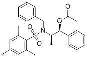 Structure of (1S,2R)-2-[N-BENZYL-N-(MESITYLENESULFONYL)AMINO]-1-PHENYLPROPYL ACETATE