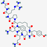 Structure of argipressin, Asu(1,6)-