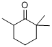 Structure of 2,2,6-TRIMETHYLCYCLOHEXANONE