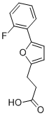 Structure of 3-[5-(2-FLUOROPHENYL)-2-FURYL]PROPANOIC ACID