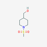 Structure of 4-PIPERIDINEMETHANOL, 1-(METHYLSULFONYL)-