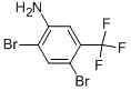 Structure of 2,4-Dibromo-5-(trifluoromethyl)aniline