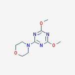 1,3,5-TRIAZINE, 2,4-DIMETHOXY-6-(4-MORPHOLINYL)-结构式