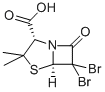 Structure of 6,6-DIBROMOPENICILLANIC ACID