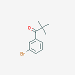 Structure of 3'-BROMO-2,2-DIMETHYLPROPIOPHENONE