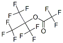 2,2,2-Trifluoro-1,1-bis(trifluoromethyl)ethyl=trifluoroacetate结构式