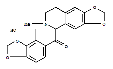 Structure of (5S)-7,8-Dihydro-8α-hydroxy-6-methylspiro[1,3-dioxolo[4,5-g]isoquinoline-5(6H),7-[7H]indeno[4,5-d][1,3]dioxol]-6(8H)-one