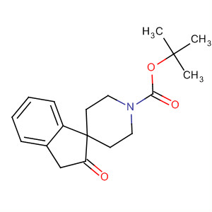 Structure of Spiro[1H-indene-1,4'-piperidine]-1'-carboxylic acid, 2,3-dihydro-2-oxo-,1,1-dimethylethyl ester