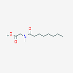 Structure of 2-[methyl(octanoyl)amino]acetic Acid