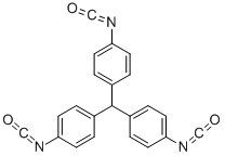 1,1’,1"-次甲基三(4-异氰酸)苯结构式