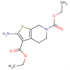 Thieno[2,3-c]pyridine-3,6(5H)-dicarboxylic acid, 2-amino-4,7-dihydro-,diethyl ester结构式