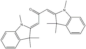 Structure of 1,3-Bis(1,3-dihydro-1,3,3-trimethyl-2H-indol-2-ylidene)-2-propanone