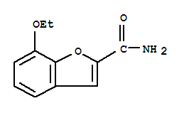 Structure of 2-Benzofurancarboxamide,7-ethoxy-