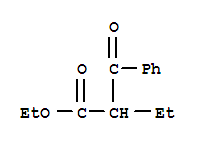 Structure of ethyl 2-benzoylbutanoate