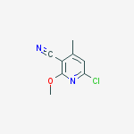 6-Chloro-2-methoxy-4-methylnicotinonitrile结构式