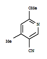 Structure of 3-Pyridinecarbonitrile,6-methoxy-4-methyl-